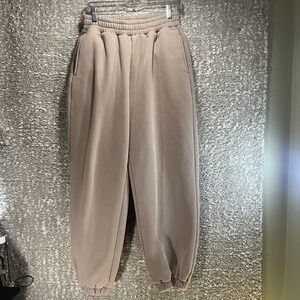 Comfrt Jogger Sweatpants Medium Brown Pockets Casual Loungewear Relax